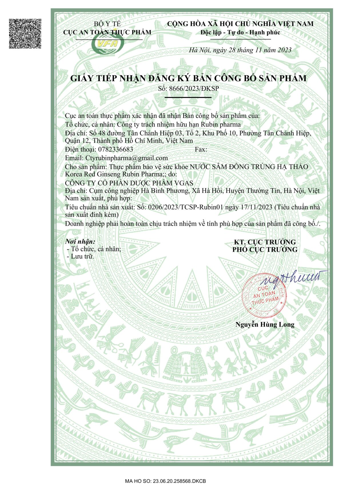 gtn nuoc sam dong trung ha thao Korea Red Ginseng Rubin Pharma 1 hinh anh 0 1 scaled