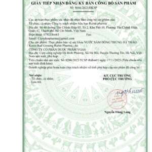 gtn nuoc sam dong trung ha thao Korea Red Ginseng Rubin Pharma 1 hinh anh 0 1